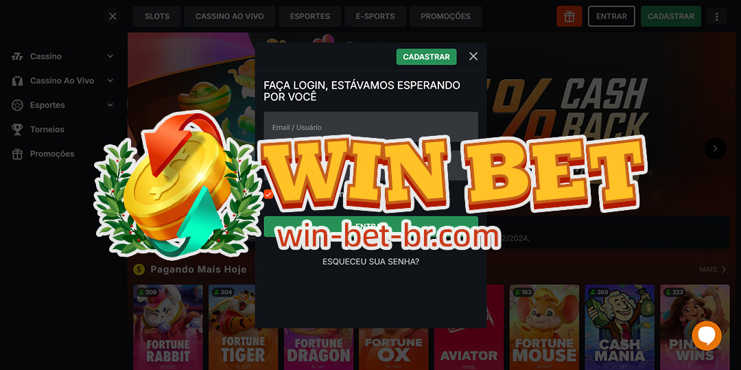 win bet login